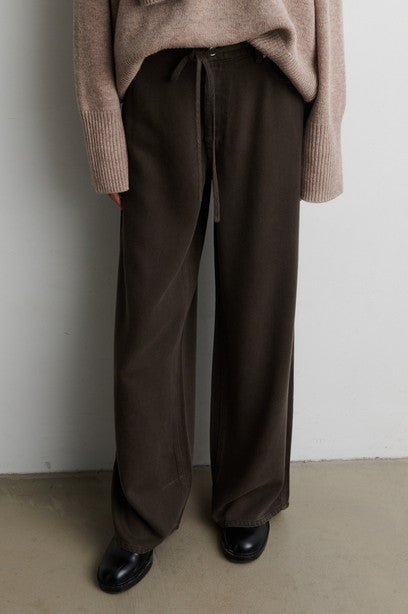 SECOND FEMALE IRVEN Jeans, black olive