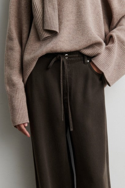 SECOND FEMALE IRVEN Jeans, black olive