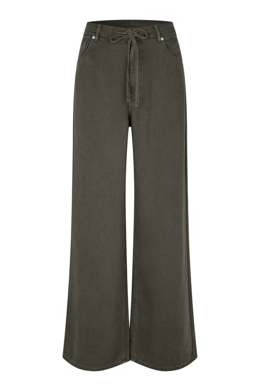 SECOND FEMALE IRVEN Jeans, black olive