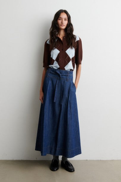 SECOND FEMALE EVANA Rock, blue denim