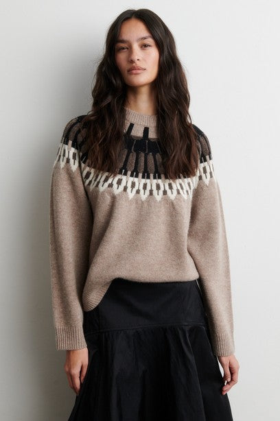 SECOND FEMALE ARLO Pullover, beige melange