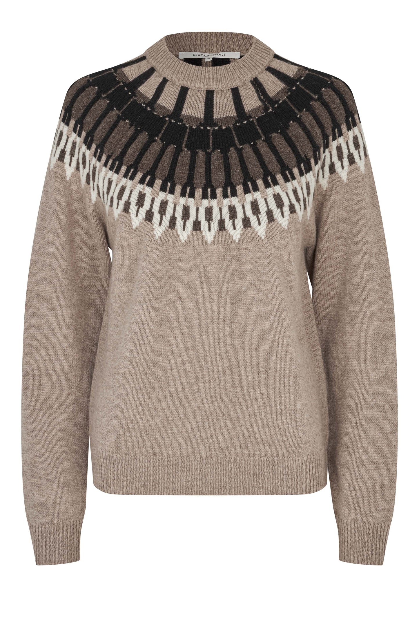 SECOND FEMALE ARLO Pullover, beige melange