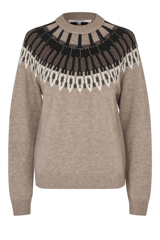 SECOND FEMALE ARLO Pullover, beige melange