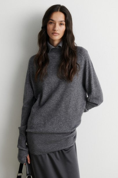 SECOND FEMALE OLIRA Pullover, grey melange