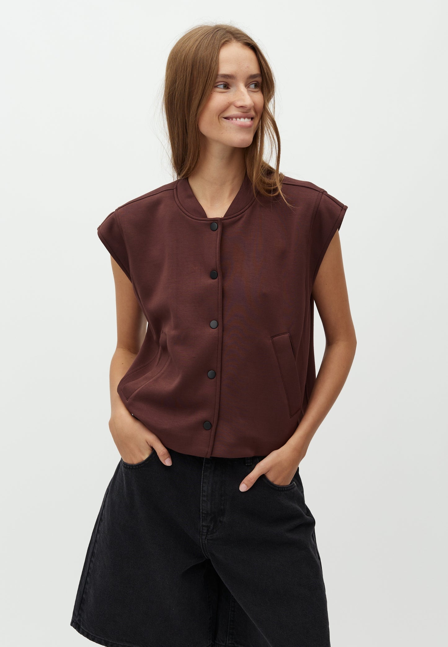 MBMY MARISEL Weste, warm brown