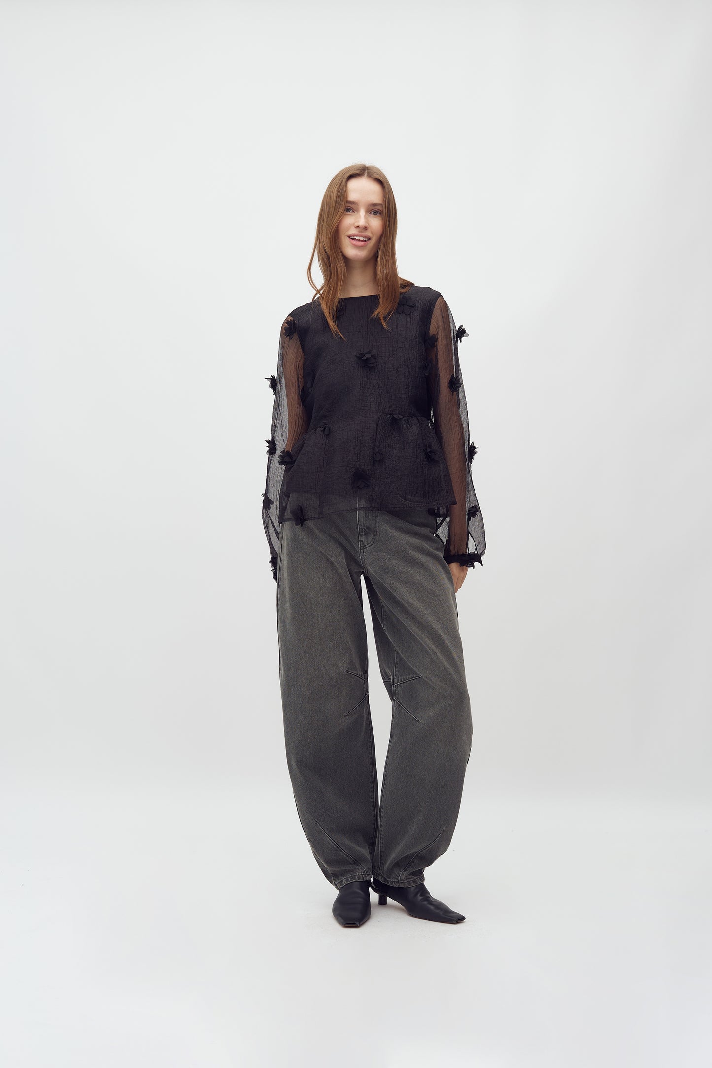 MBYM HASEL Bluse, schwarz