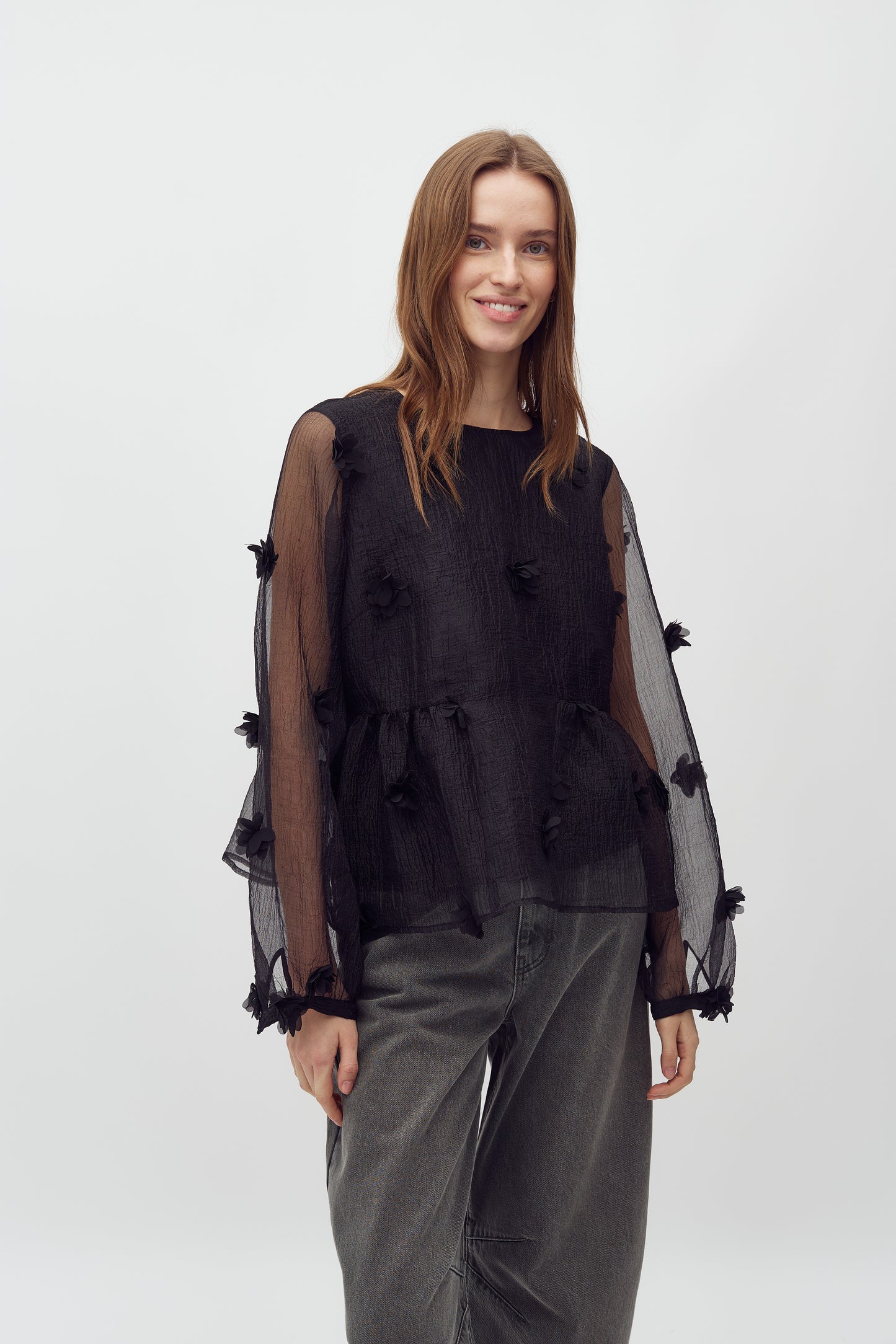 MBYM HASEL Bluse, schwarz