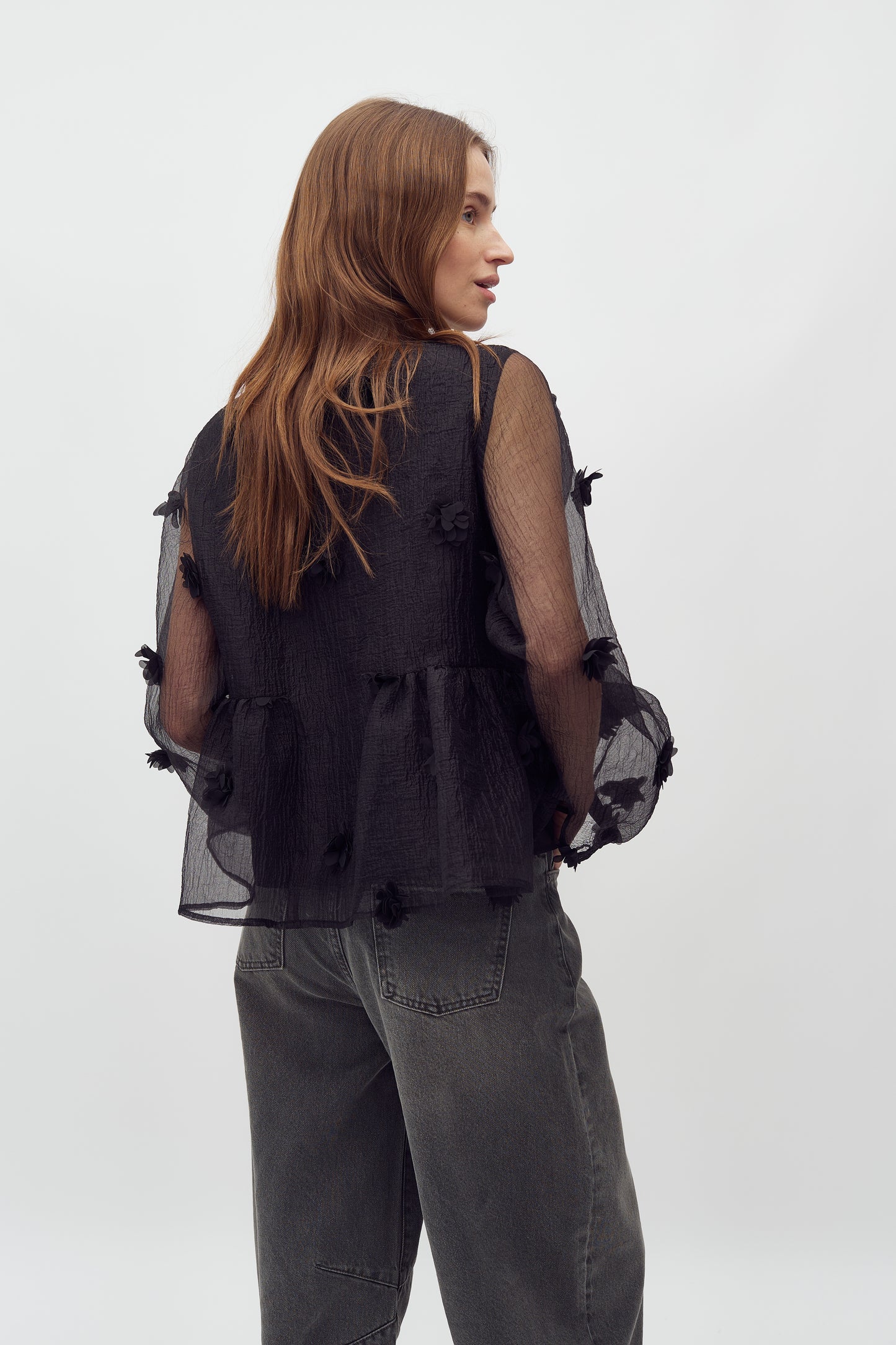 MBYM HASEL Bluse, schwarz