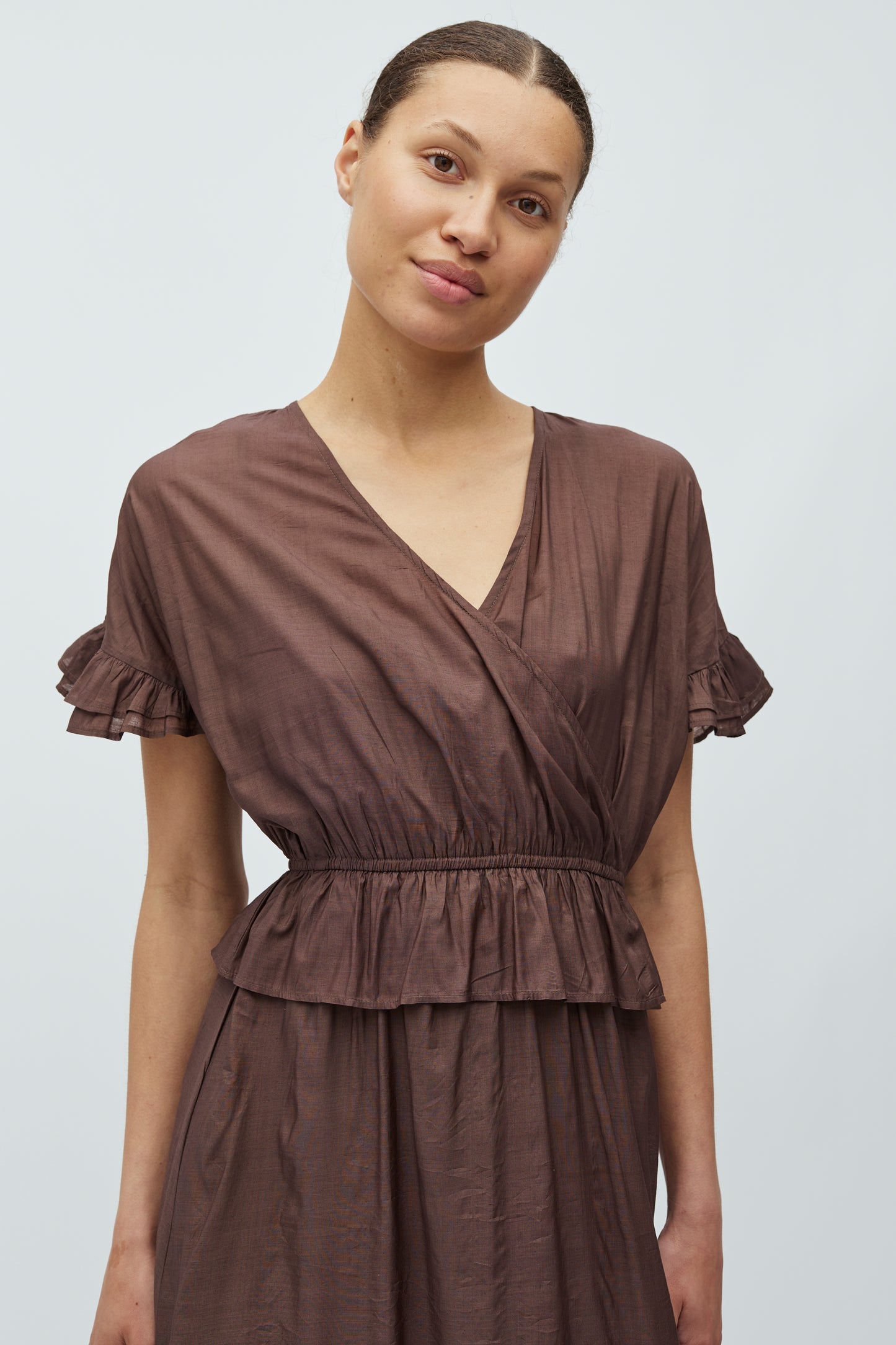 MBYM GUNNOVOR Kleid, chocolate brown