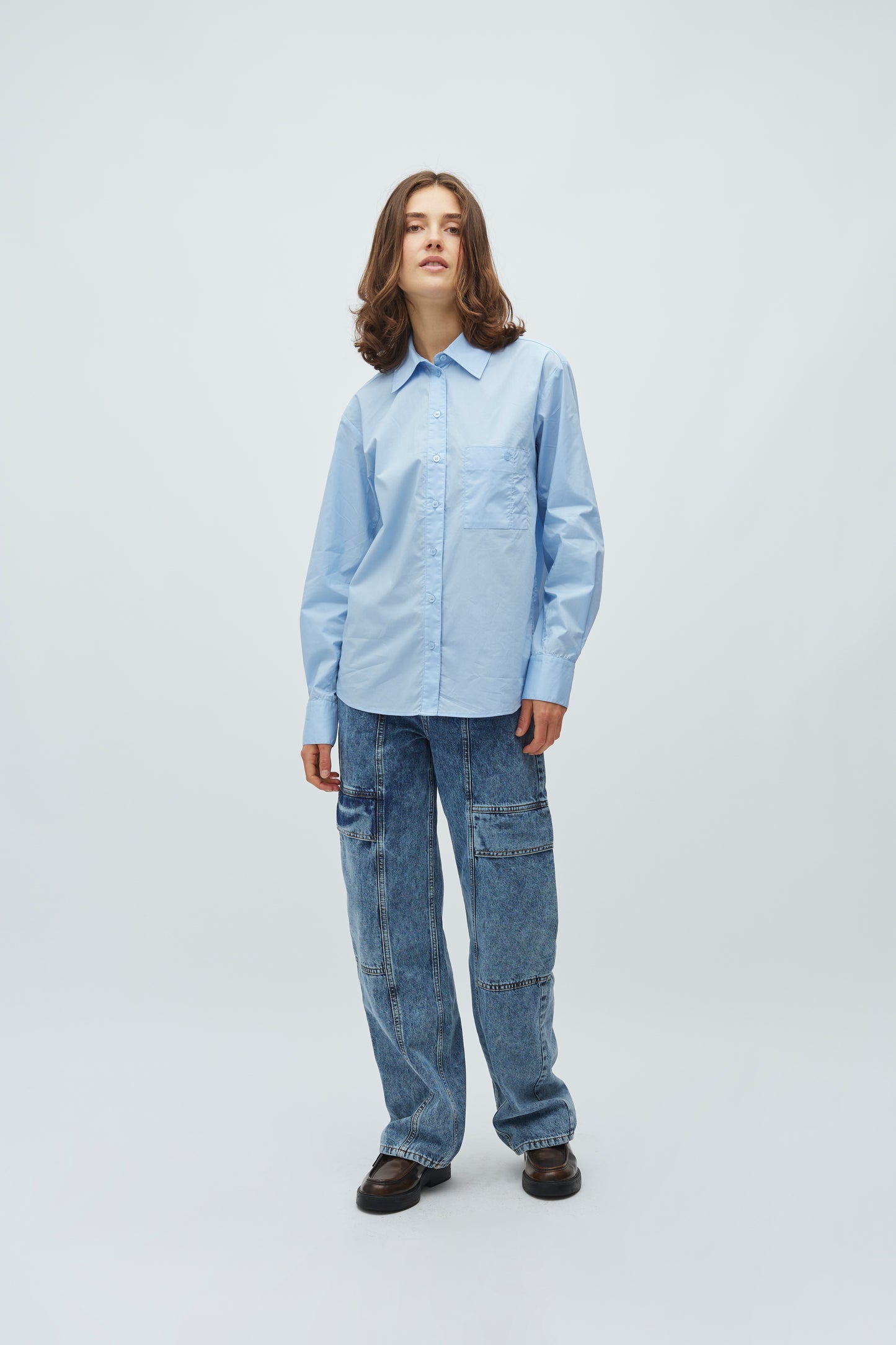 MBYM AURORE Bluse, hellblau