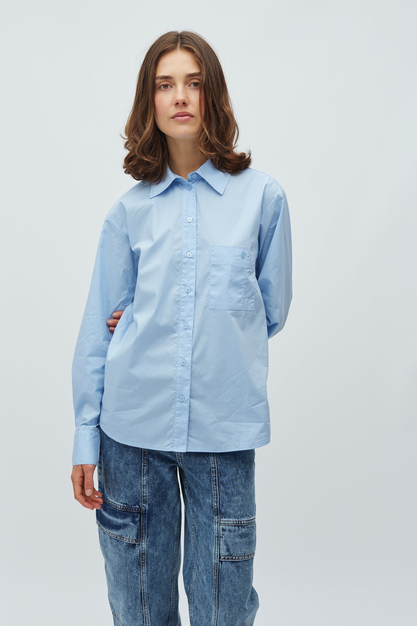 MBYM AURORE Bluse, hellblau