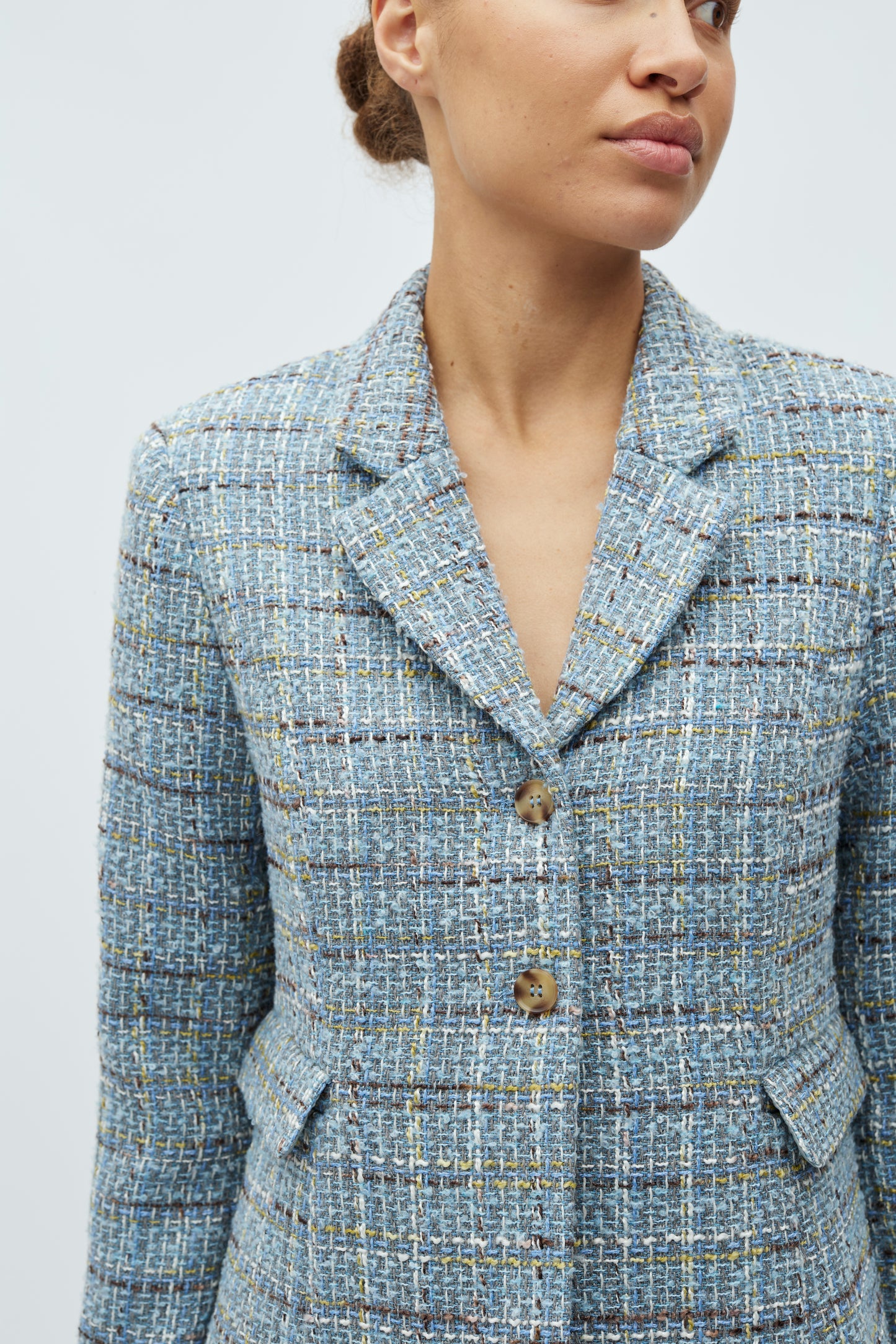 MBYM IVIANNO Blazer, blue tweed