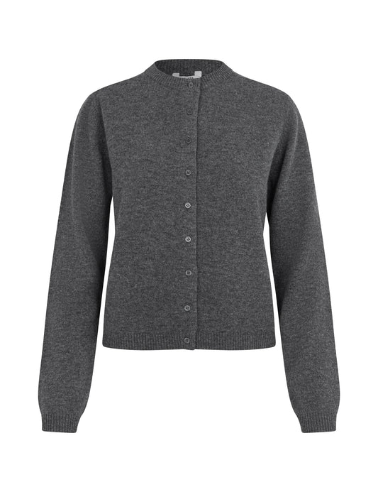 MBYM AVERIE Cardigan, dark grey melange