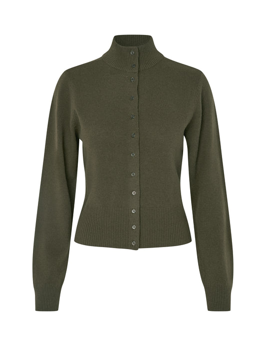 MBYM PHAEDRA Cardigan, smoked olive