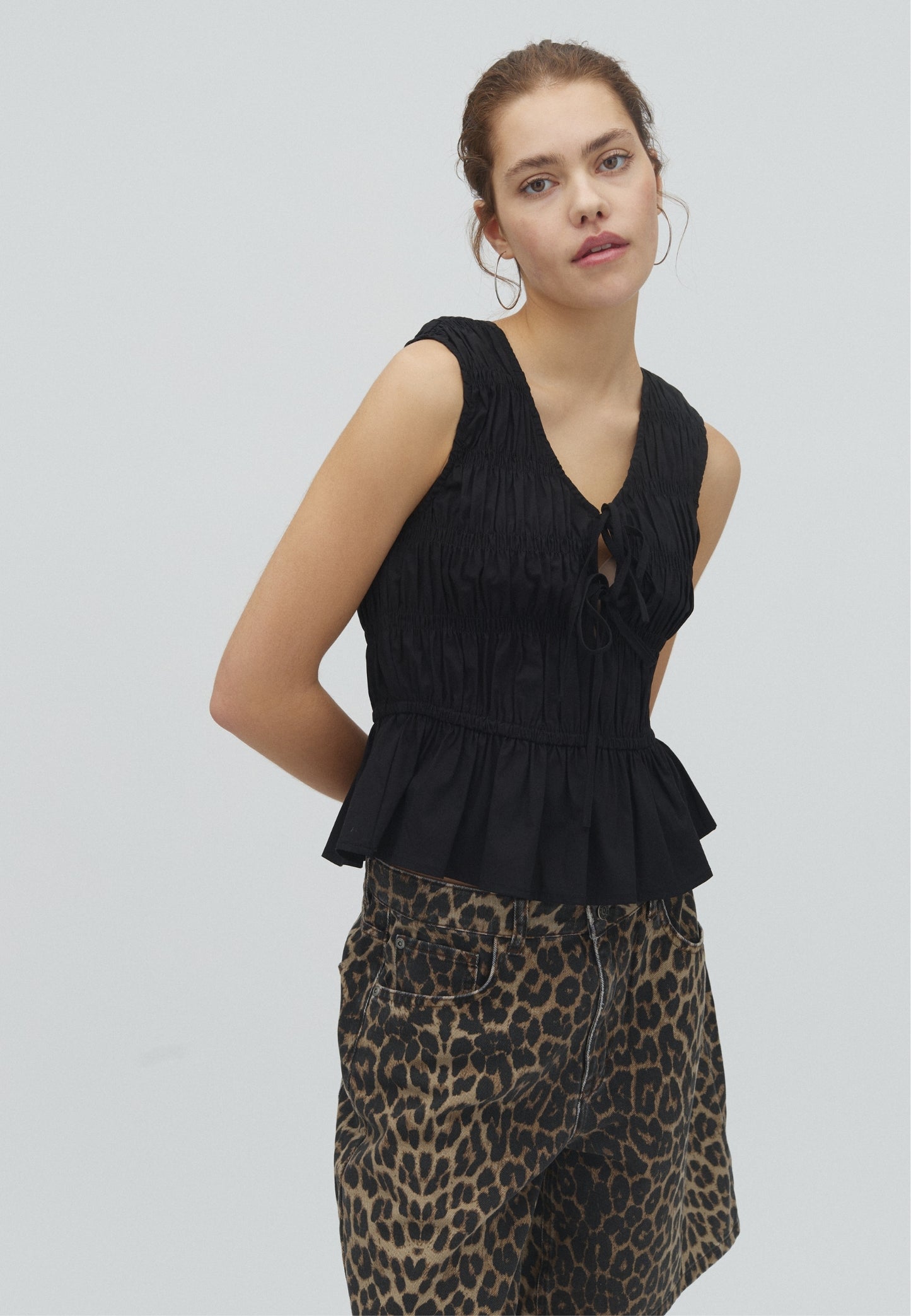 MBYM CYRA Bluse, schwarz