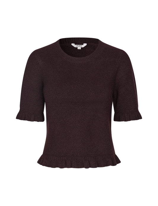 MBYM CARLA Pullover, deep purple melange