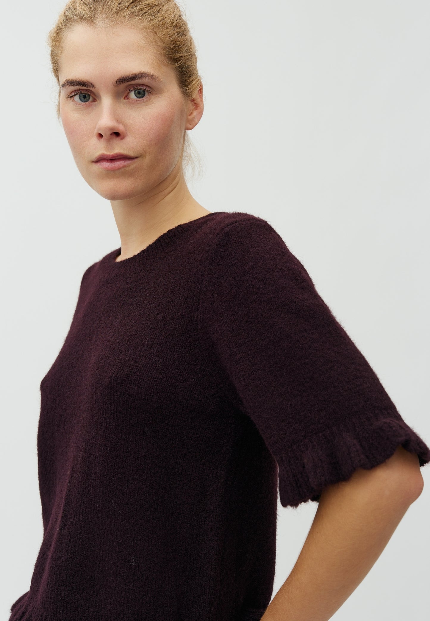 MBYM CARLA Pullover, deep purple melange