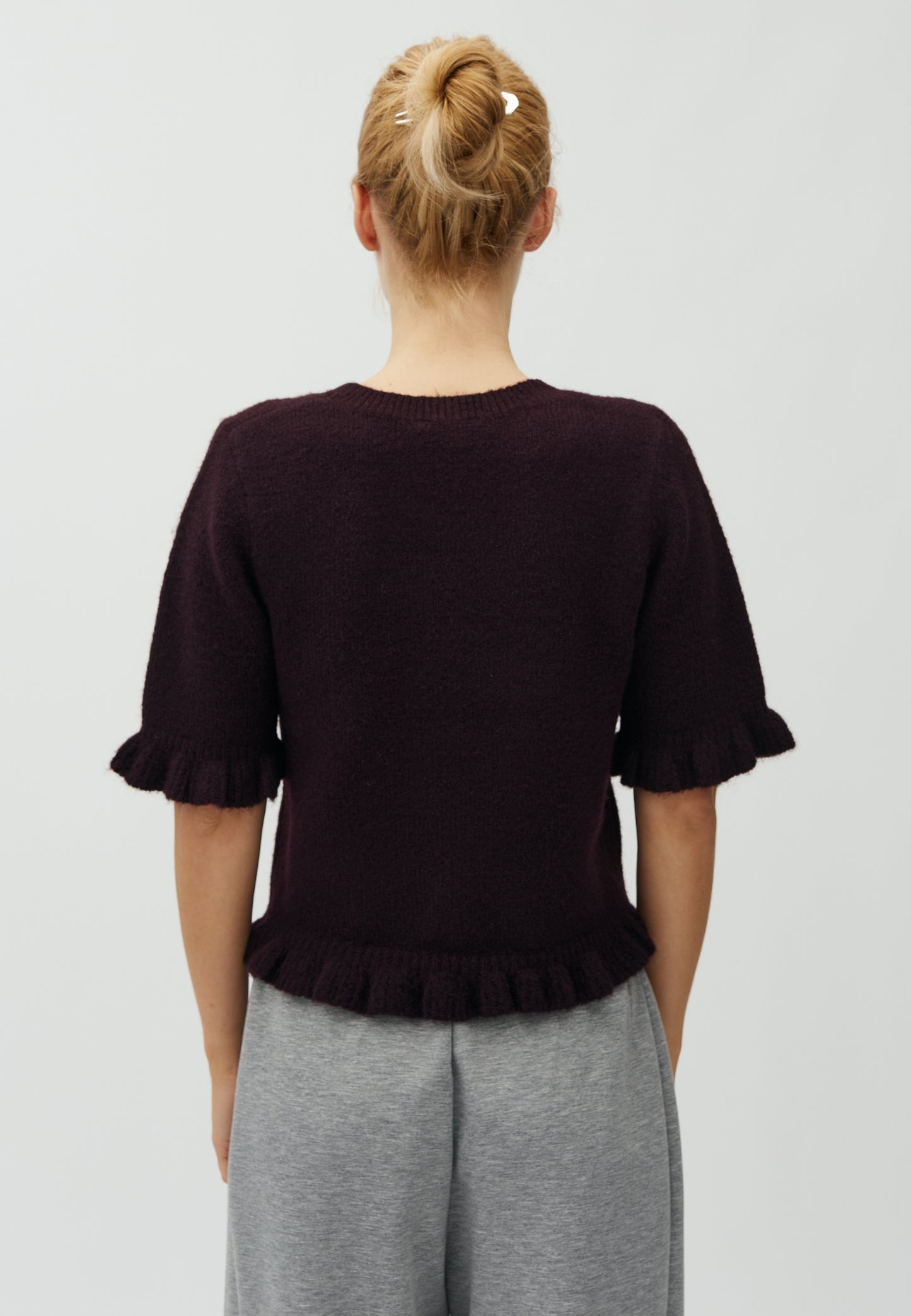 MBYM CARLA Pullover, deep purple melange