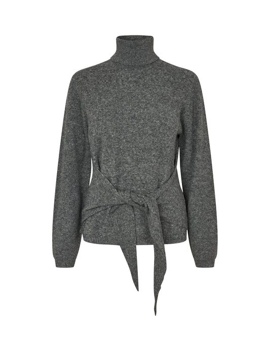 MBYM SULA Pullover, charcoal melange