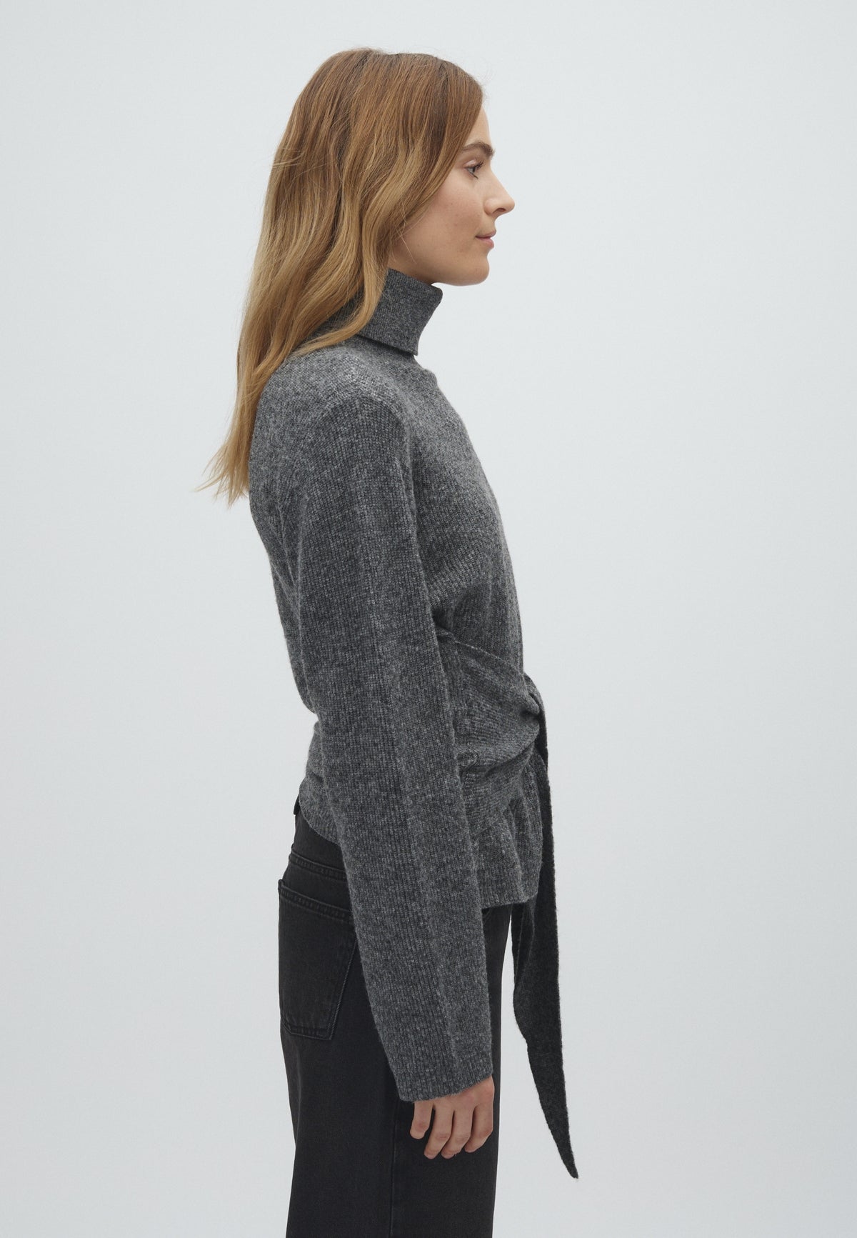 MBYM SULA Pullover, charcoal melange