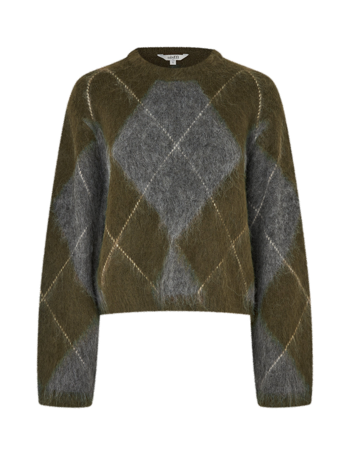 MBYM ZELIE Pullover, argyle olive