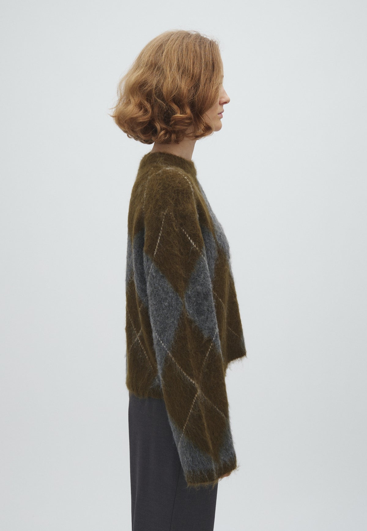 MBYM ZELIE Pullover, argyle olive