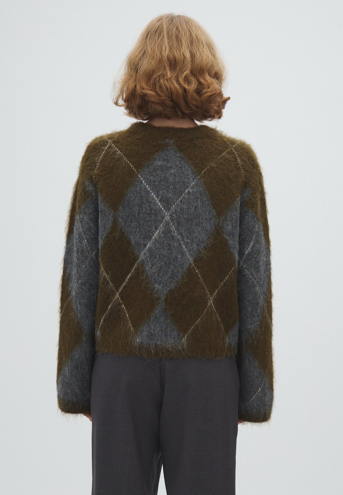 MBYM ZELIE Pullover, argyle olive