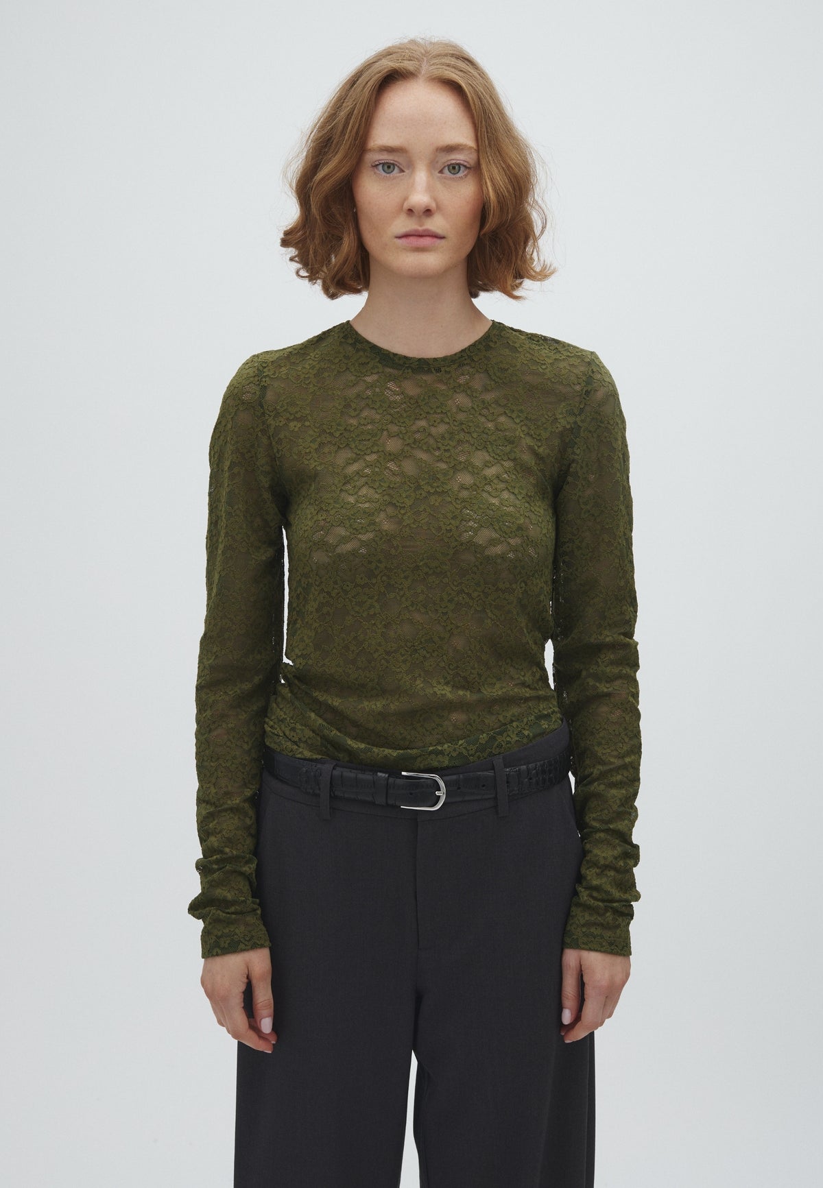MBYM RAINE Longsleeve, smoked olive