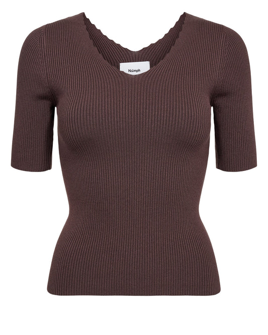NÜMPH NUAYELET T-Shirt, black coffee