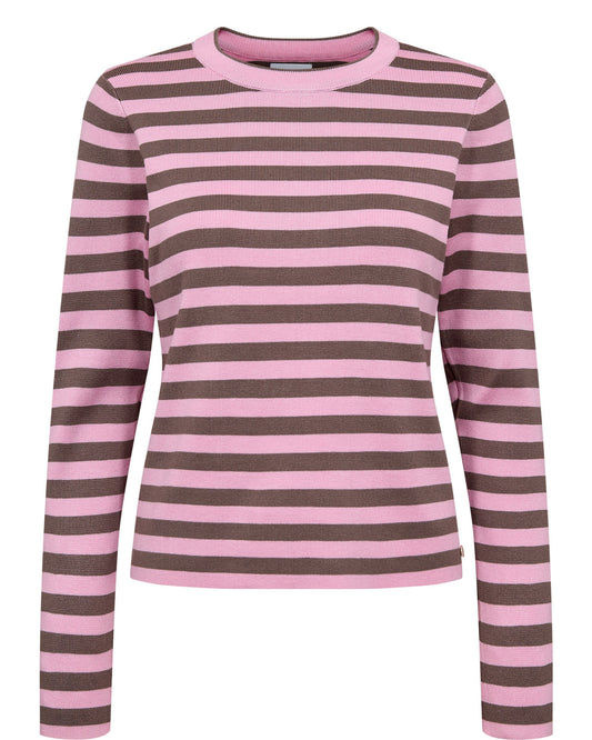 NÜMPH STRIPY Pullover, bonbon