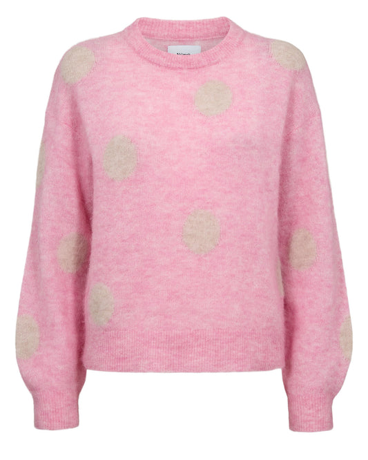 NÜMPH NUSURI DOT Pullover, bonbon
