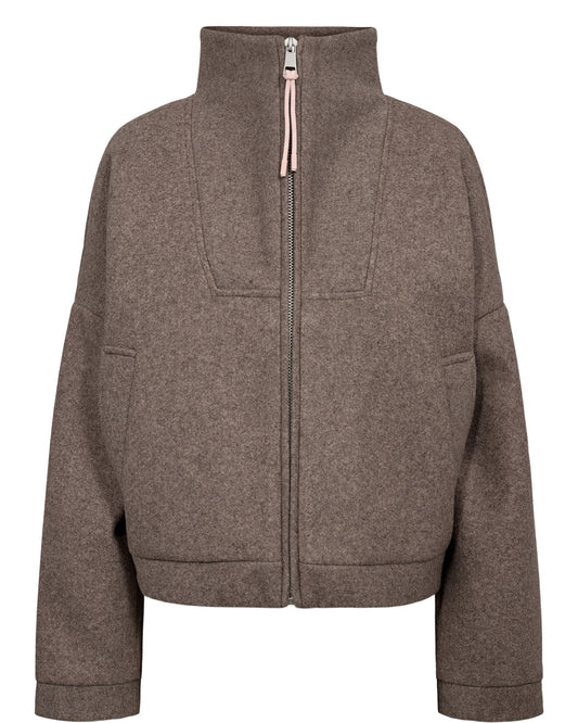 NÜMPH NUKIMLA Jacke, deep taupe melange