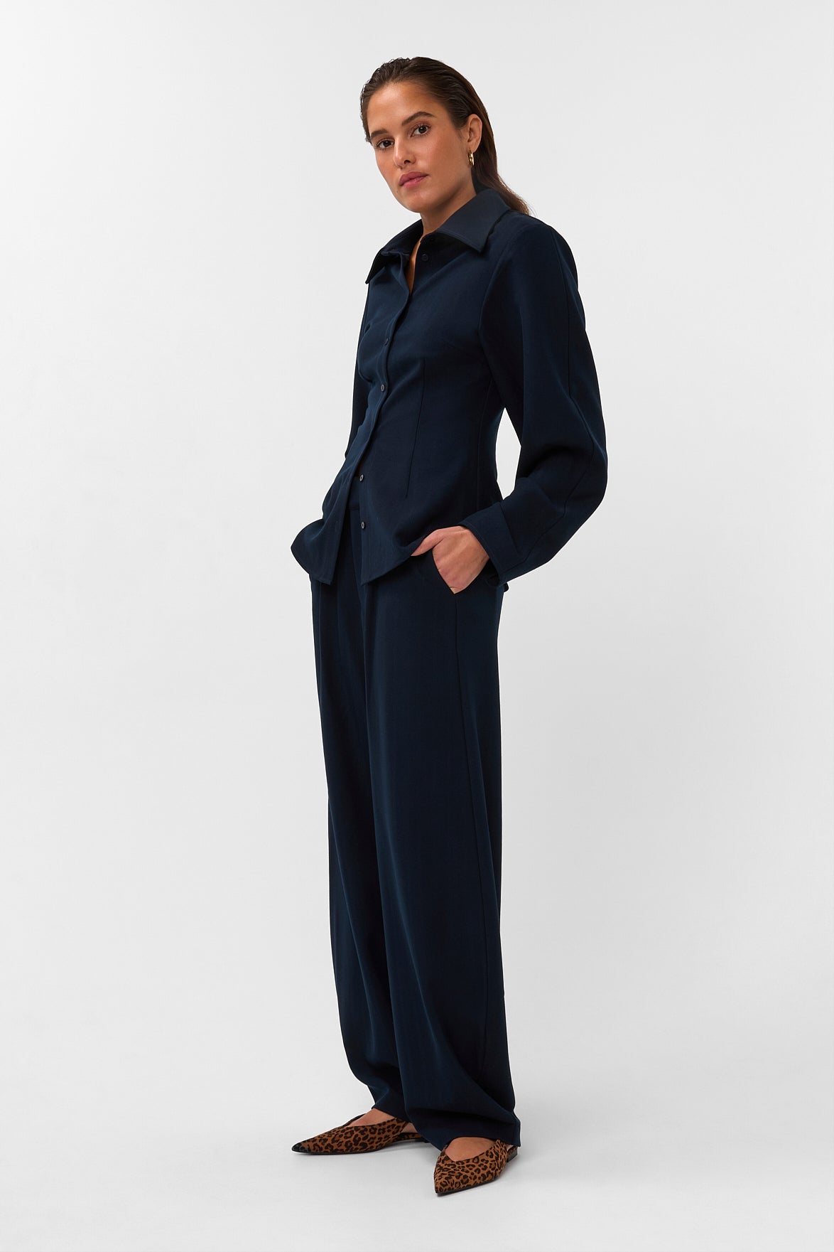 AMAYA AMSTERDAM LOUI Bluse, blau