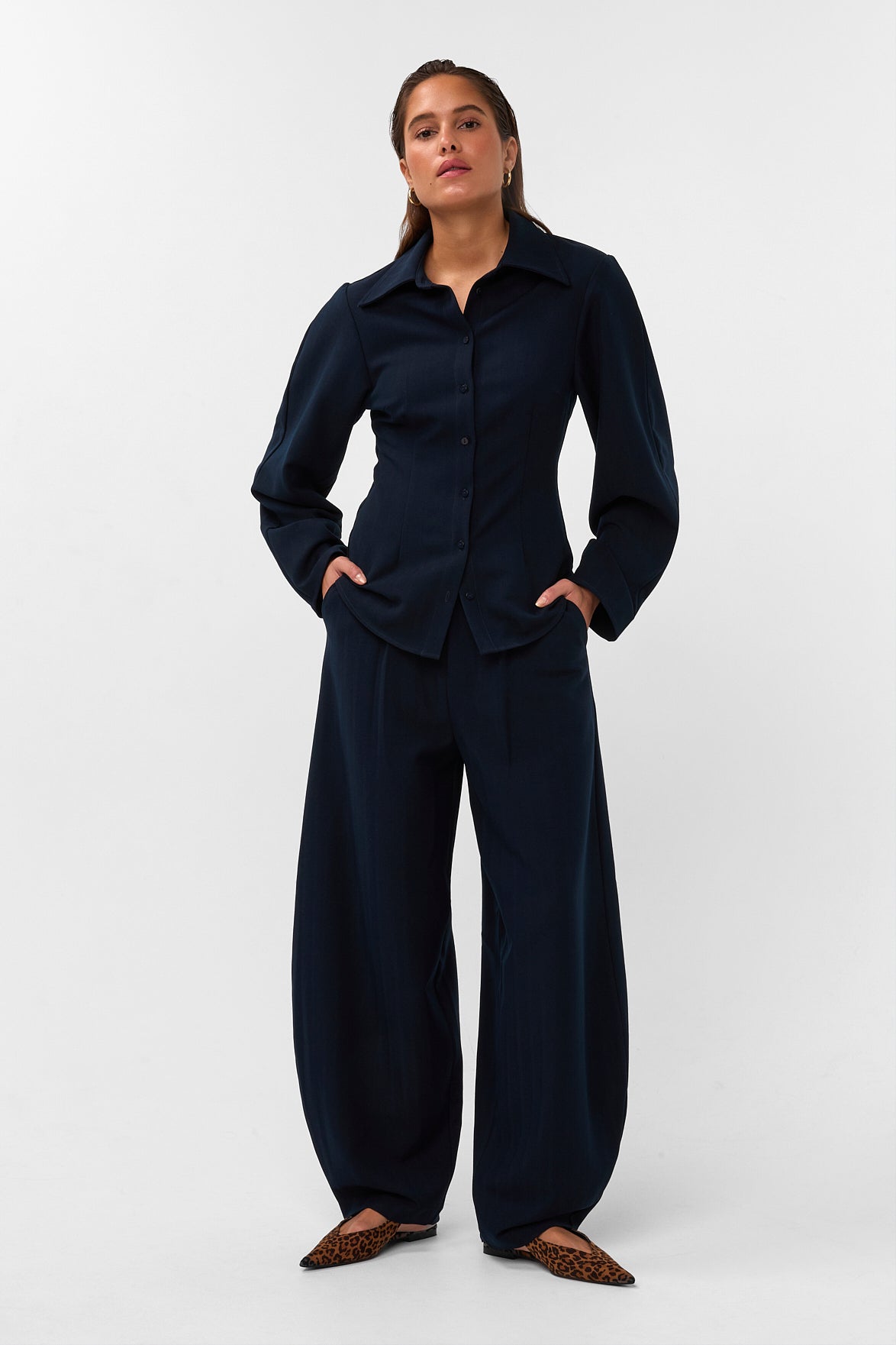 AMAYA AMSTERDAM LOUI Bluse, blau