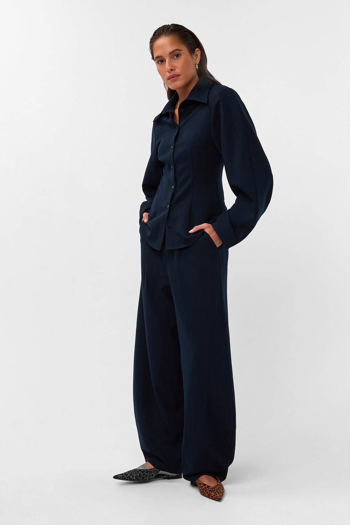 AMAYA AMSTERDAM LOUI Bluse, blau