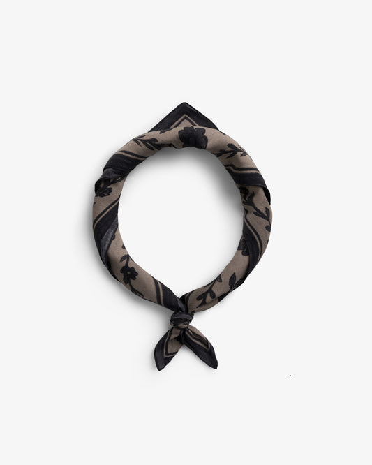 ROTHOLZ FLOWERY Bandana, floral beige