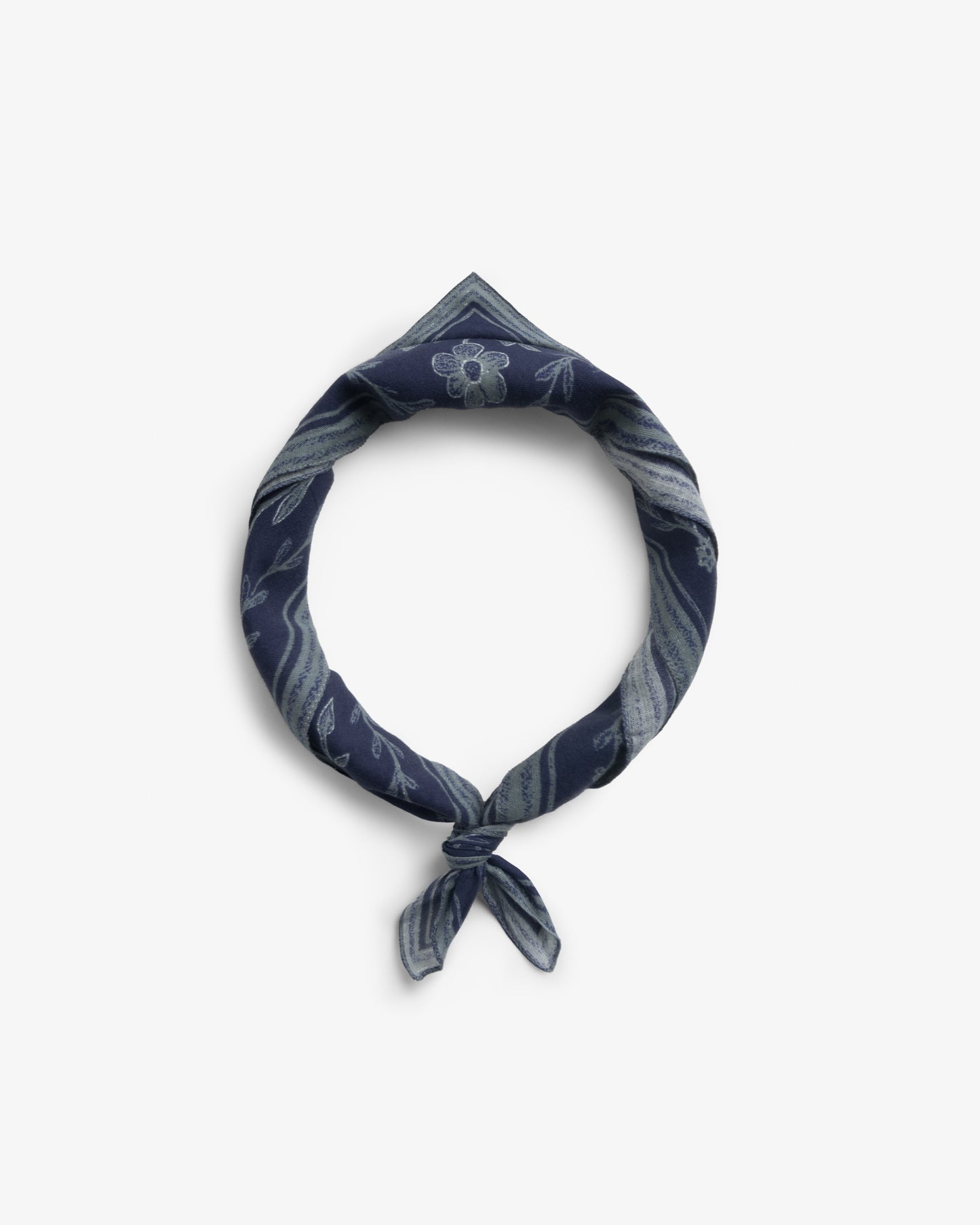 ROTHOLZ FLOWERY Bandana, floral blue