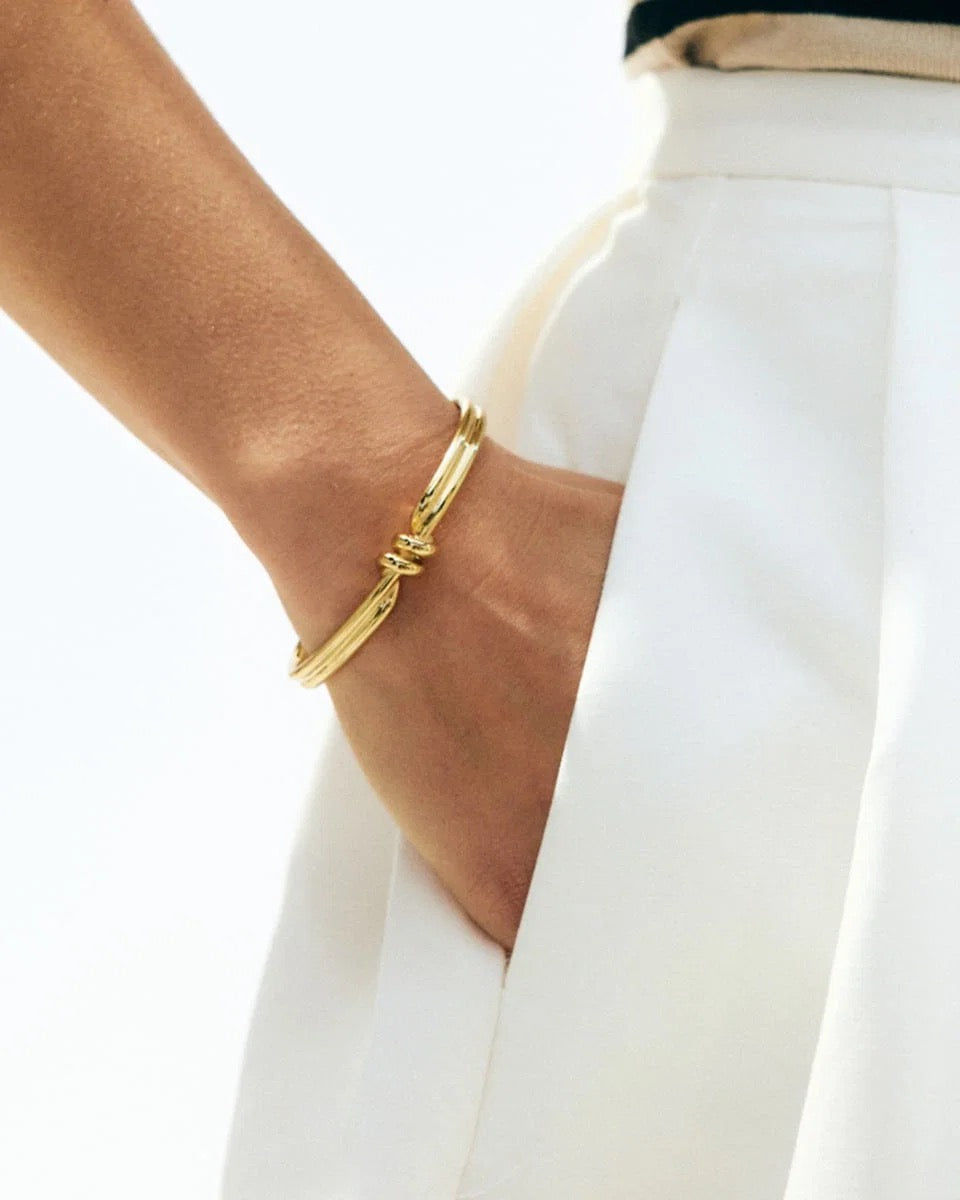 EDBLAD SWIVEL BANGLE, gold