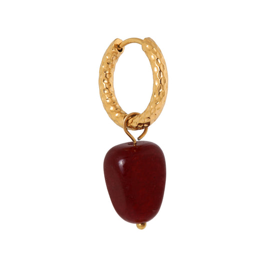 LABEL KIKI BURGUNDY Hoop, gold