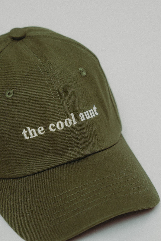 NOT YOUR MOMMY COOL AUNT Cap, grün