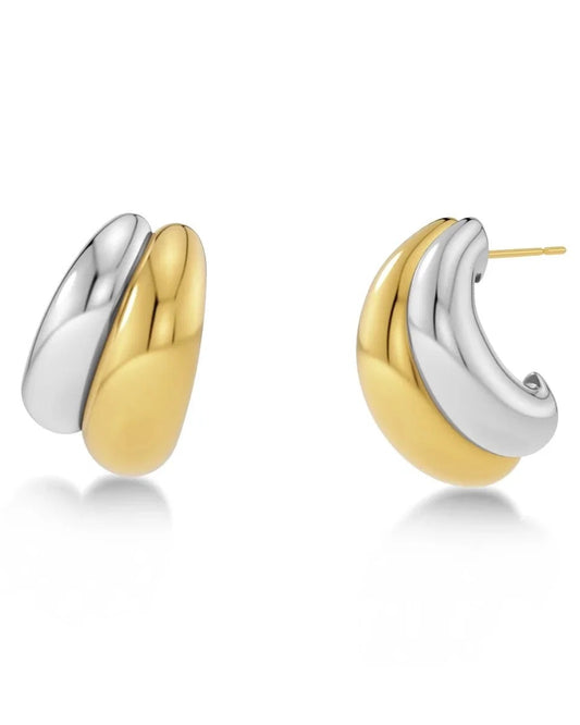EDBLAD FURO DUO Ohrringe, silber/gold