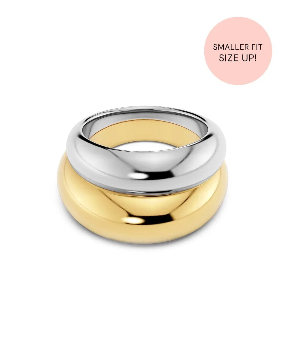 EDBLAD FURO DUO Ring, silber/gold