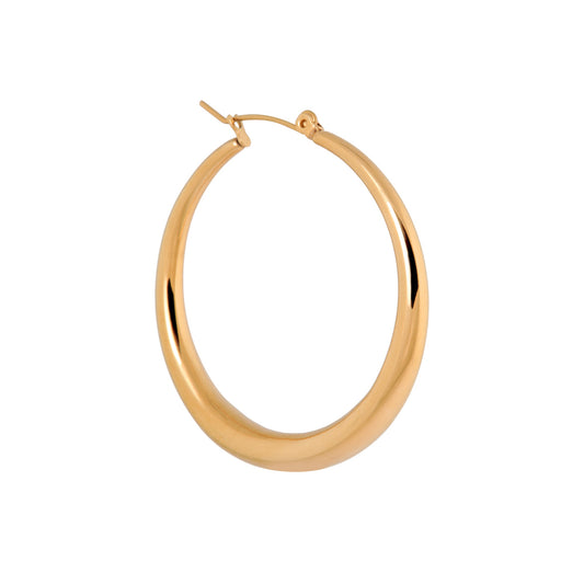 LABEL KIKI GOLDEN CIRKEL Hoop, gold