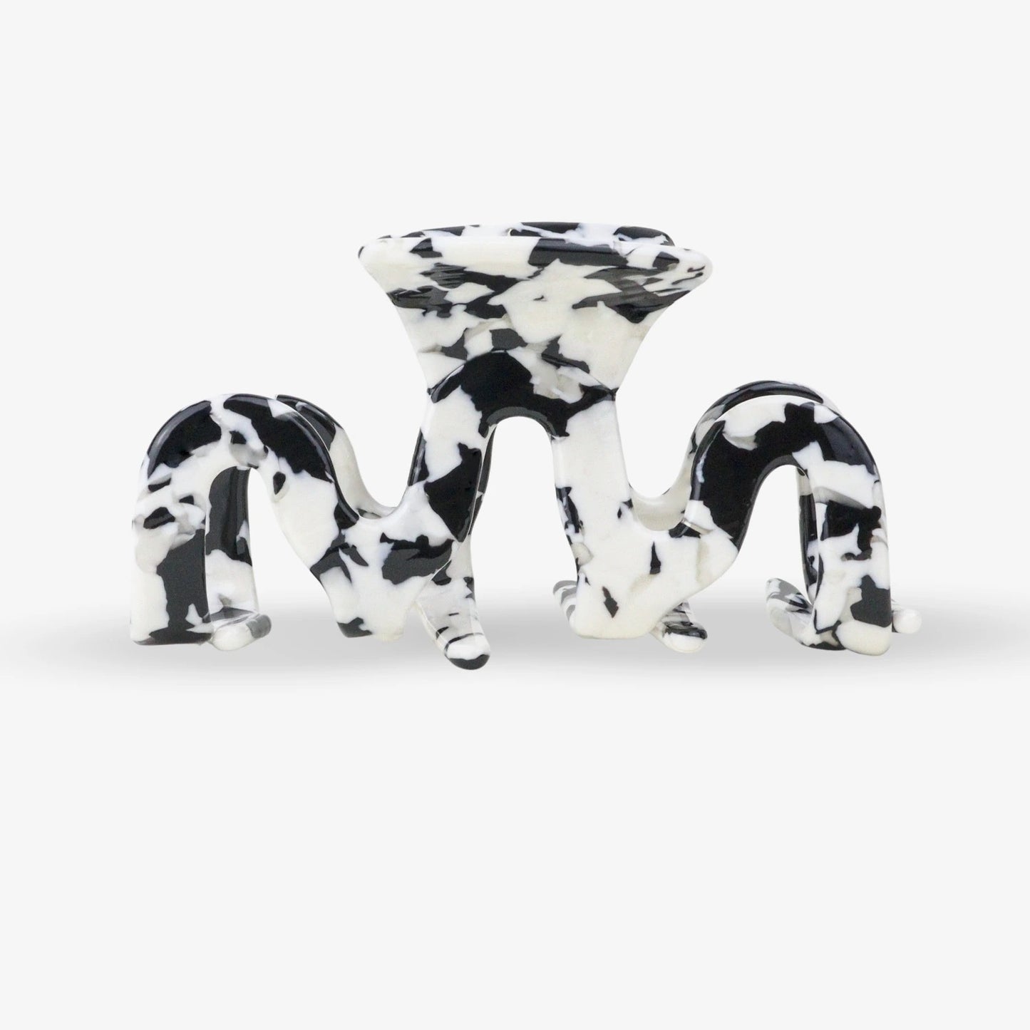 SASSTIE GRAND WAVE BLACK MARBLE Hairclip