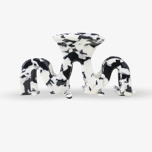 SASSTIE GRAND WAVE BLACK MARBLE Hairclip