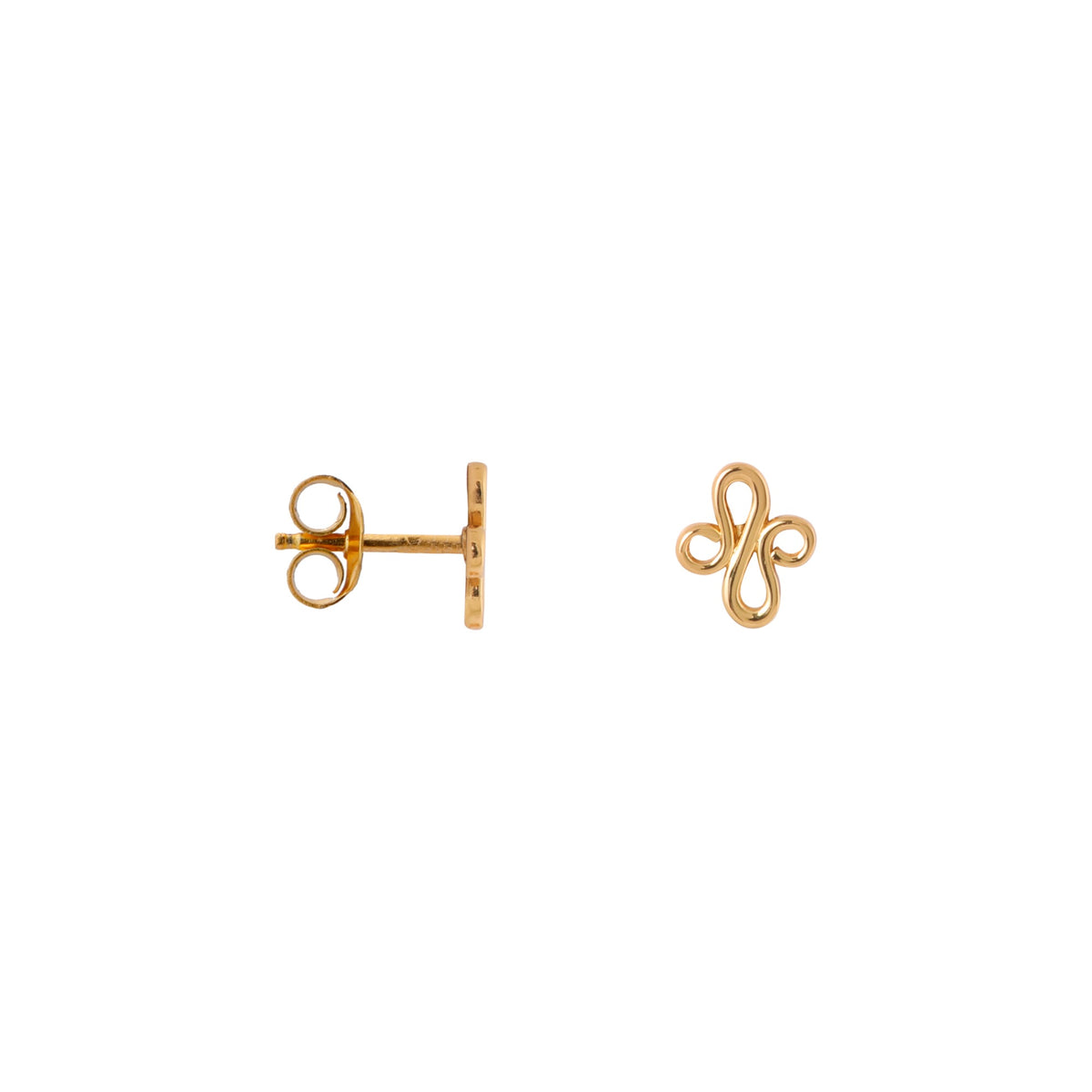 LABEL KIKI LOTUS Ohrstecker, gold