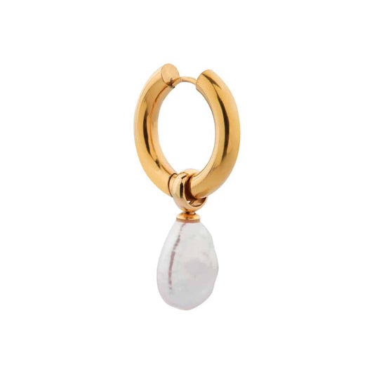 LABEL KIKI BIG PEARL Hoop, gold