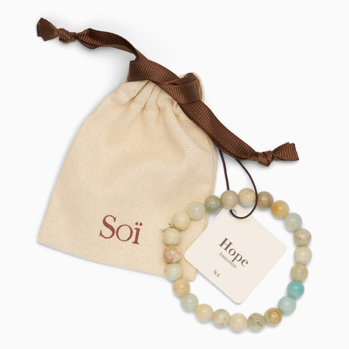 SOÏ COPENHAGEN ESSENTIAL Armband, amazonite