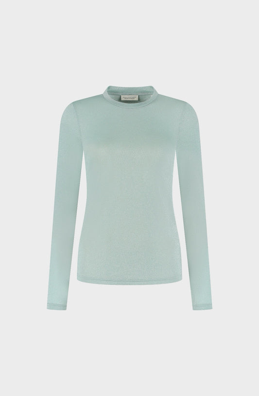 AMAYA AMSTERDAM FLORA Longsleeve, blau