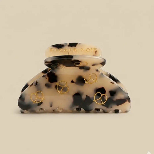 BAZAAR NOIR BREZEL Hairclip, leo/gold